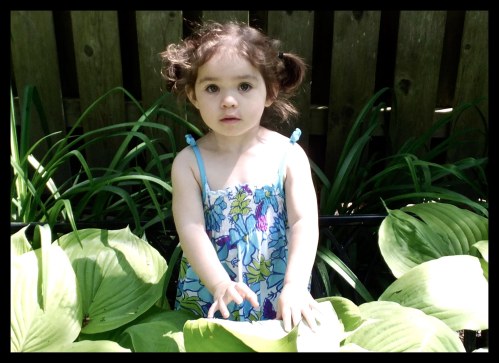 My Granddaughter in the Garden